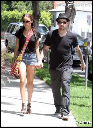 Nicole Richie et Joel Madden à Beverly Hills, le 2 août 2010