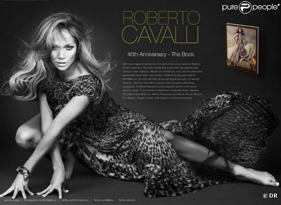 Jennifer Lopez pour la promotion du livre Roberto Cavalli
