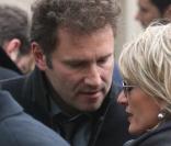 Sophie Davant et Pierre Sled, présents aux obsèques de Thierry Gilardi