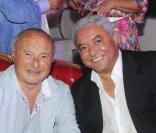  Le maire de Saint Tropez Jean Pierre Tuveri et François Ben Naceur lors de l'anniversaire de Monica Baccardi et Massimo Gargia au Stefano à Saint-Tropez le 24 août 2010 