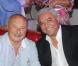 Le maire de Saint Tropez Jean Pierre Tuveri et François Ben Naceur lors de l'anniversaire de Monica Baccardi et Massimo Gargia au Stefano à Saint-Tropez le 24 août 2010