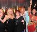 Orlando, Monica Baccardi, Régine, Massimo Gargia, Gérard de Villiers et Hermine de Clermont Tonnerre lors de l'anniversaire de Monica Baccardi et Massimo Gargia au Stefano à Saint-Tropez le 24 août 2010