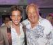 Mickaël Vendetta et Massimo Gargia lors de l'anniversaire de Monica Baccardi et Massimo Gargia au Stefano à Saint-Tropez le 24 août 2010