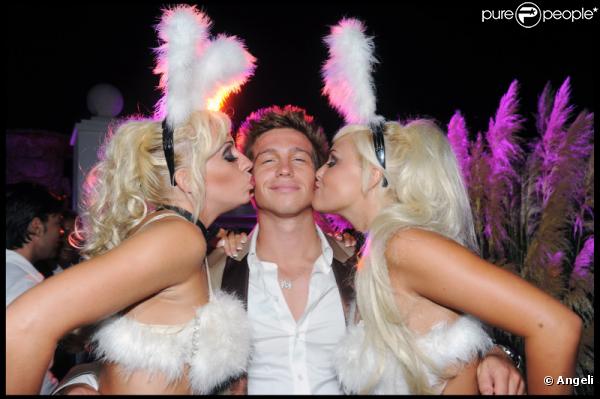 Mickaël Vendetta lors de l'anniversaire de Monica Baccardi et Massimo Gargia au Stefano à Saint-Tropez le 24 août 2010