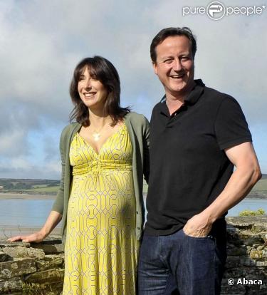 David Cameron et son épouse Samantha en Cornouailles