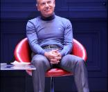 Didier Bénureau pendant lefilage de la pièce Les amis du placard (4 septembre / théâtre de la pépinière, Paris)