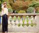 Eva Mendes se promène au Musée Rodin et dans les Jardins du Luxembourg, à Paris, le 9 septembre 2010.