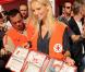 Adriana Karembeu représente la Croix-Rouge à Lyon