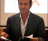 Bernard Montiel lors de la conférence de presse de l'association Faire Face au Park Hyatt à Paris le 20 septembre 2010.