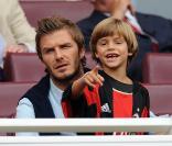 David Beckham et son fils Romeo 