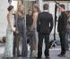 Leighton Meester, Blake Lively, Katie Cassidy, Ed Westwick et Chace Crawford sur le tournage de Gossip Girl à New York, le 21 septembre 2010