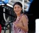 Jessica Szohr sur le tournage de Gossip Girl à New York, le 21 septembre 2010