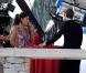 Jessica Szohr et Chace Crawford sur le tournage de Gossip Girl à New York, le 21 septembre 2010