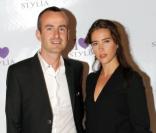 Christophe Sommet et Vahina Giocante à la soirée de lancement de la chaîne Stylia, au Mini Palais, à Paris. 20/09/2010