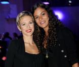 Lorie et Yelena Noah à la soirée de lancement de la chaîne Stylia, au Mini Palais, à Paris. 20/09/2010