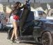 La chanteuse américaine Ciara sur le tournage de son nouveau clip, Gimmie Dat