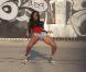 La chanteuse américaine Ciara sur le tournage de son nouveau clip, Gimmie Dat