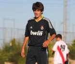 Enzo Zidane, 15 ans, fils de Zinedine Zidane et leader de l'équipe de jeunes du Real Madrid, lors d'un match à Madrid, le 11 septembre 2010.
