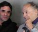 Samuel Benchetrit et Jean-Louis Trintignant à l'occasion du 2e Festival Lumière, à Lyon, le 6 octobre 2010.