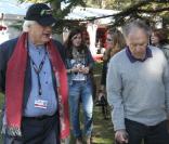 Bertrand Tavernier et Jean-Louis Trintignant à l\'occasion du 2e Festival Lumière, à Lyon, le 6 octobre 2010.