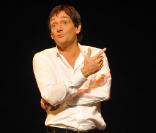 Pierre Palmade en plein filage de son spectacle 