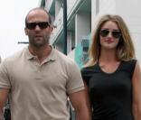 Rosie Huntington-Whiteley et son compagnon Jason Statham. 