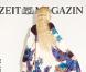 Claudia Schiffer en couverture de Zeit, à l'occasion des 40 ans du magazine allemand.