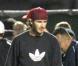 David Beckham et son fils Romeo viennent soutenir le petit Cruz, 5 ans, qui joue un match de foot à Santa Monica, samedi 9 octobre.