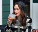 Leighton Meester lors du tournage de Gossip Girl à New York, le 20 mai 2010