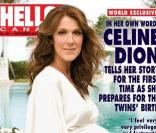 Céline Dion en couverture de Hello Magazine en octobre 2010
