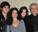 Claude Lelouch entouré de sa famille, à l'occasion de la remise de la médaille Grand Vermeil de la Ville de Paris, à l'Hôtel de Ville de Paris, le 26 octobre 2010.