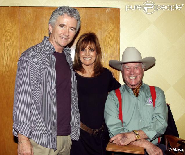 Patrick Duffy, Linda Gray, Larry Hagman présents à une expo sur 