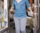 Jennifer Garner sort d'une séance de manucure, jeudi 4 novembre, à Los Angeles.