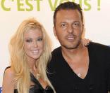 Tara Reid et Jean-Roch à l'occasion des 35 ans de l'actrice au VIP Room Theatre, à Paris, le 9 novembre 2010. 