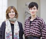 La jolie Clotilde Hesme et la réalisatrice Alix Delaporte à l\'occasion de la présentation de <em>Angèle et Tony</em>, dans le cadre du 19e Festival de Sarlat, le 12 novembre 2010.