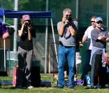 Harrison Ford et Calista Flockart viennent soutenir leur fils Liam au match de foot (13 novembre 2010 à Brentwood)