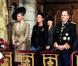 Charlene Wittstock, Caroline, Albert et Stéphanie de Monaco lors de la Fête nationale monégasque, le 19 novembre 2010.