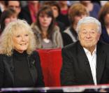 Petula Clark et son époux Claude Wolff durant l'enregistrement de l'émission Vivement Dimanche, diffusée le 28 novembre 2010 sur France 2.