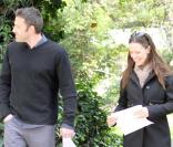 Ben Affleck et Jennifer Garner visitent une maison dans un quartier éloigné de Los Angeles le 23 novembre 2010. Un déménagement prévu ?