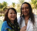 Josianne Balasko et son mari George Aguilar, décembre 2009