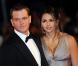 Matt Damon et son épouse Luciana en septembre 2009 à la première de The Informant