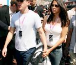 Matt Damon et son épouse Luciana au Grand Prix de Formule 1 à Monaco, en mai 2004
