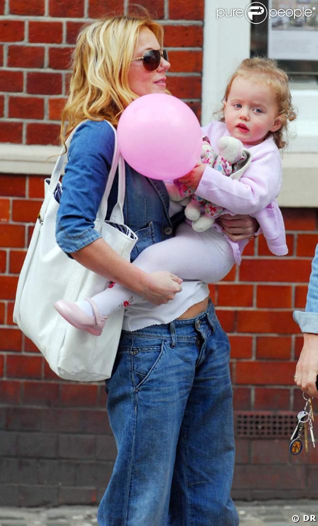 Geri Halliwell et sa fille Bluebell