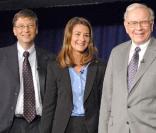 Bill et Melinda Gates, et Warren Buffett