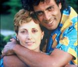 Enrico Macias et son épouse Suzy en 1986. 