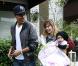 Anniversaire de Harlow Madden-Richie le 8 janvier 2011 à Beverly Hills : Ellen Pompeo, Chris Ivery et leur fille Stella 