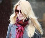  Claudia Schiffer à Londres, le 17 janvier 2011. 