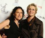 Jane Lynch et Lara Embry au concert privé d'Elton John en faveur de l'Americain Foundation for Equal Rights, à Los Angeles, le 19 janvier 2011 