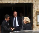 Bernadette Chirac, ici avec son mari Jacques et Nicolas Sarkozy 