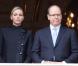 Charlene Wittstock et le prince Albert suivent la messe prononcée pour la Sainte-Dévote, le 27 janvier 2011, à Monaco.